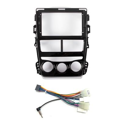 Car Stereo Navigation 9" Android Radio Mounting Frame Mask Bracket with Wiring Harness Specific Designed for Toyota Vios/Yaris 2018 2019 MT LHD