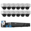 4COVR 16 Channel PoE Security Camera System 4K, Human/Vehicle Detection, 12X IK10 Vandal-Proof 8MP Wired Commercial Dome IP Camera IP67, NVR & 4TB HDD, Business Surveillance Outdoor, LY54AX8M1612-1 view 1