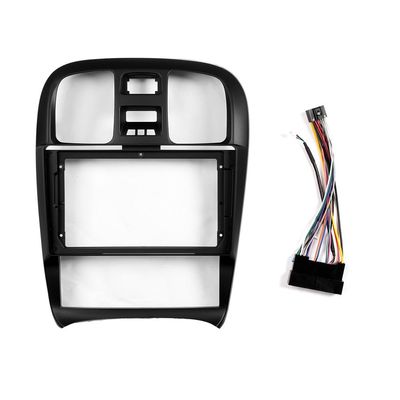 9" Car Stereo Navigation FM Radio Mounting Frame Bracket with Wiring Harness Compatible with Hyundai Sonata 2004 2005 2006 2007 2008