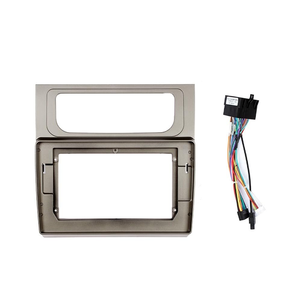 10.1" Car Stereo Navigation FM Radio Mounting Frame Bracket with Wiring Harness Compatible with VW Touran 2011 2012 2013 2014 2015