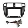 9" Car Stereo Navigation FM Radio Mounting Frame Bracket with Wiring Harness Compatible with Honda Civic 1996 1997 1998 1999 2000 2001 MT view 1