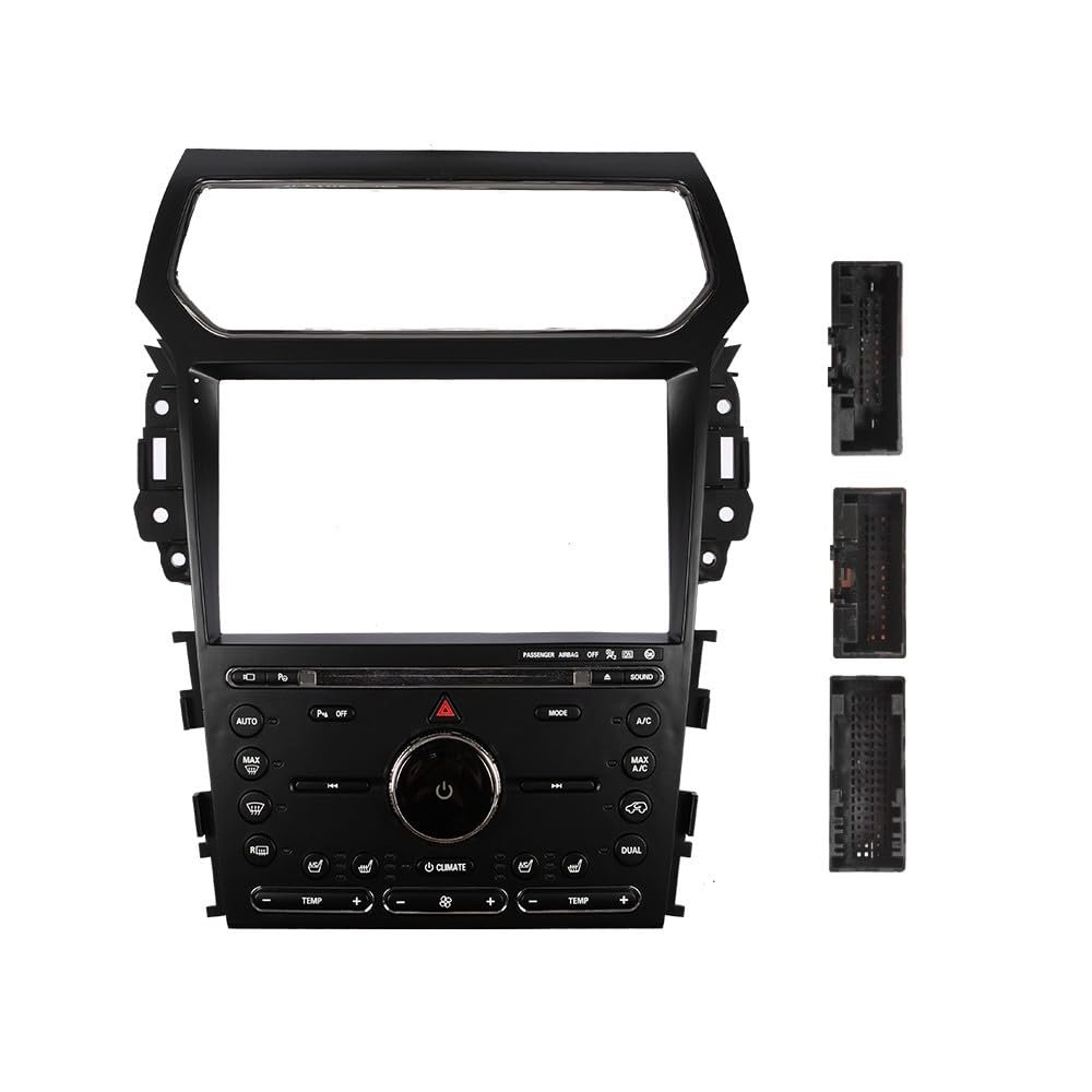 Car Stereo Navigation 10" Android Radio Mounting Frame Mask Bracket with Wiring Harness Specific Designed for Ford Explorer 2011 2012 2013 2014 2015 2016 2017 2018 2019