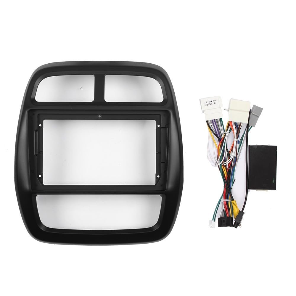 Car Stereo Navigation 9" Android Radio Mounting Frame Mask Bracket with Wiring Harness Specific Designed for Renault Kwid 2015 2016 2017 2018 2019