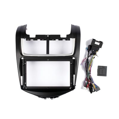 9" Car Stereo Navigation FM Radio Mounting Frame Bracket with Wiring Harness Compatible with Chevrolet Aveo 2014 2015 2016 2017 2018 2019