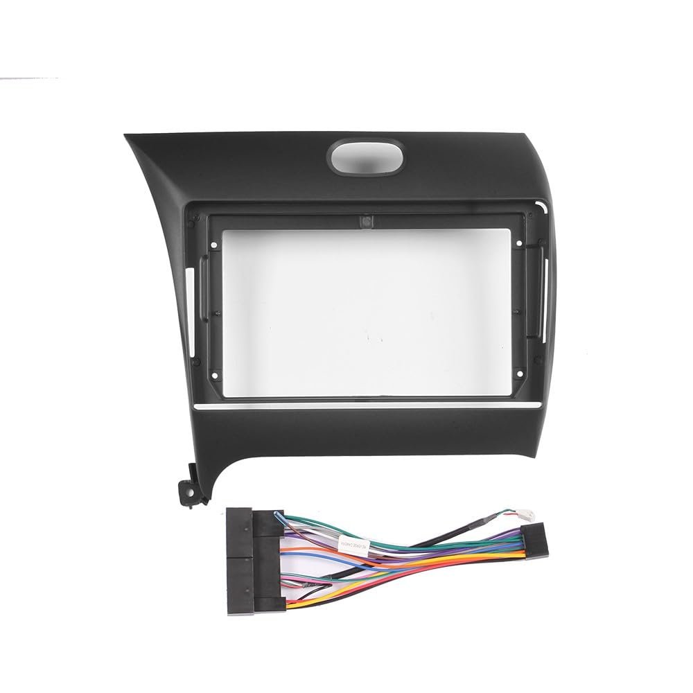 9" Car Stereo Navigation FM Radio Mounting Frame Bracket with Wiring Harness Compatible with Kia Forte 2014 2015 2016 2017 2018