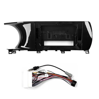 Car Stereo Navigation 10" Android Radio Mounting Frame Mask Bracket with Wiring Harness Specific Designed for Kia K5 2020 2021 UV Black