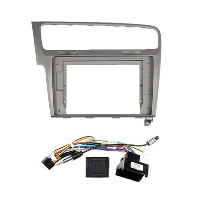 Car Stereo Navigation 10" Android Radio Mounting Frame Mask Bracket with Wiring Harness Specific Designed for VW Golf7 2014 2015 2016 2017 2018 2019