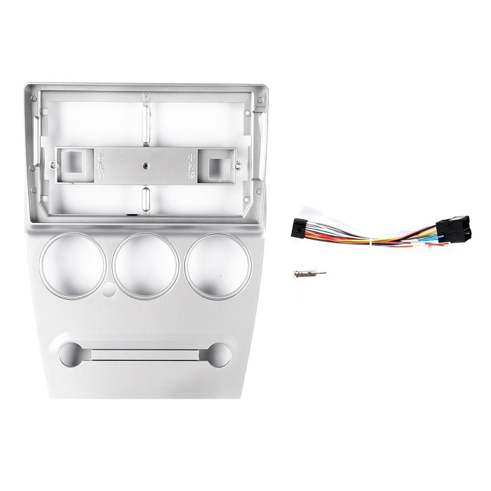 Car Stereo Navigation 9" Android Radio Mounting Frame Mask Bracket with Wiring Harness Specific Designed for Citroen Elysee 2004 2005 2006 2007 2008 2009 2010 2011 2012 2013