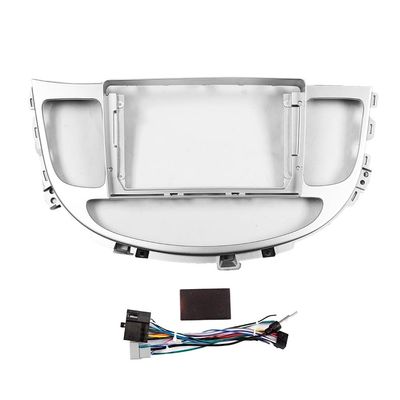 Car Stereo Navigation 9" Android Radio Mounting Frame Mask Bracket with Wiring Harness Specific Designed for Hyundai Genesis Coupe 2008 2009 2010 2011 2012