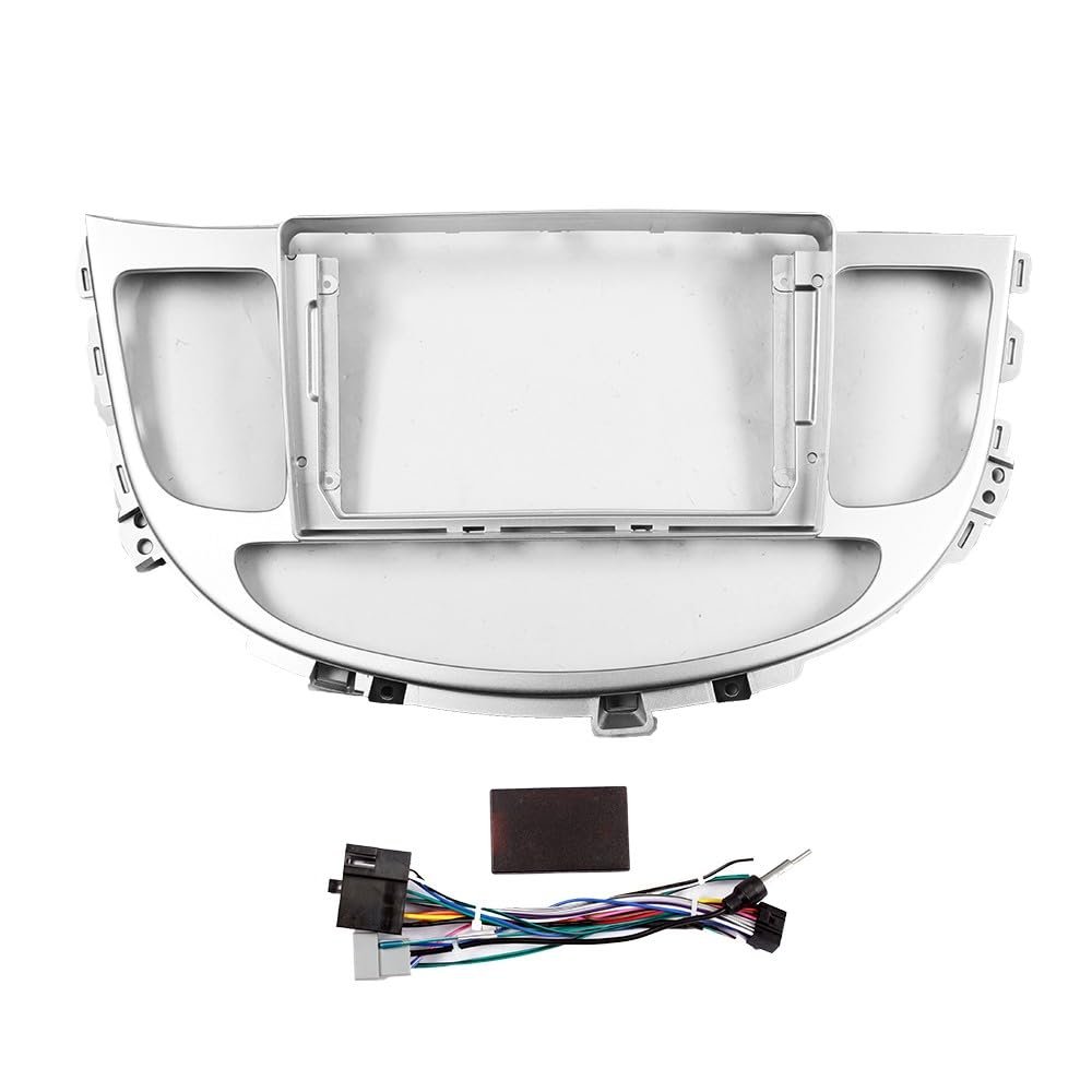 Car Stereo Navigation 9" Android Radio Mounting Frame Mask Bracket with Wiring Harness Specific Designed for Hyundai Genesis Coupe 2008 2009 2010 2011 2012