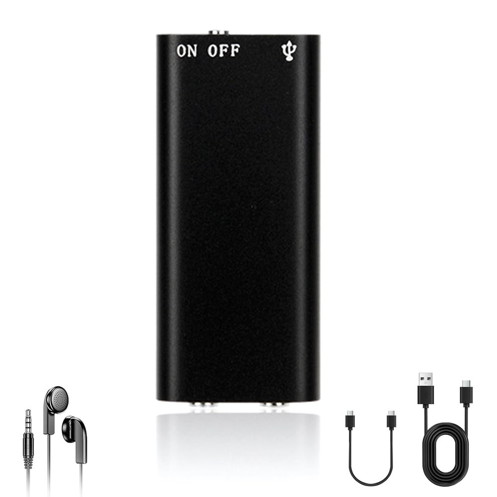 AI Voice Recorder Transcribe & Summarize, Support 112 Languages, 64GB Memory, Audio Recorder Suitable for Lectures, Learning, Meetings, Calls