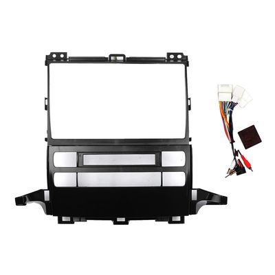 9" Car Stereo Navigation FM Radio Mounting Frame Bracket with Wiring Harness Compatible with Toyota Prado J120 2009