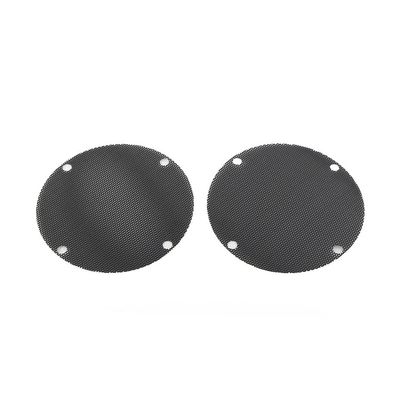 2 PCS Motorcycle Rear Mesh Speaker Grill Covers For Harley-Davidson Touring Electra Glide 96-13 FLHT Accessories(Black)