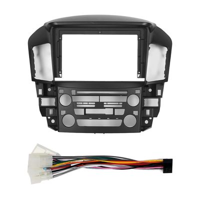 Car Stereo Navigation 9" Android Radio Mounting Frame Mask Bracket with Wiring Harness Specific Designed for Toyota Harrier 1997-2021