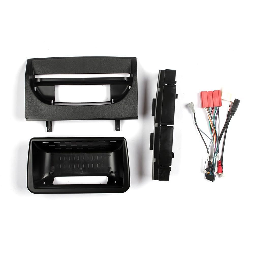 Car Stereo Navigation 9" Android Radio Mounting Frame Mask Bracket with Wiring Harness Specific Designed for Mazda 2 CX-3 2021 UV Black