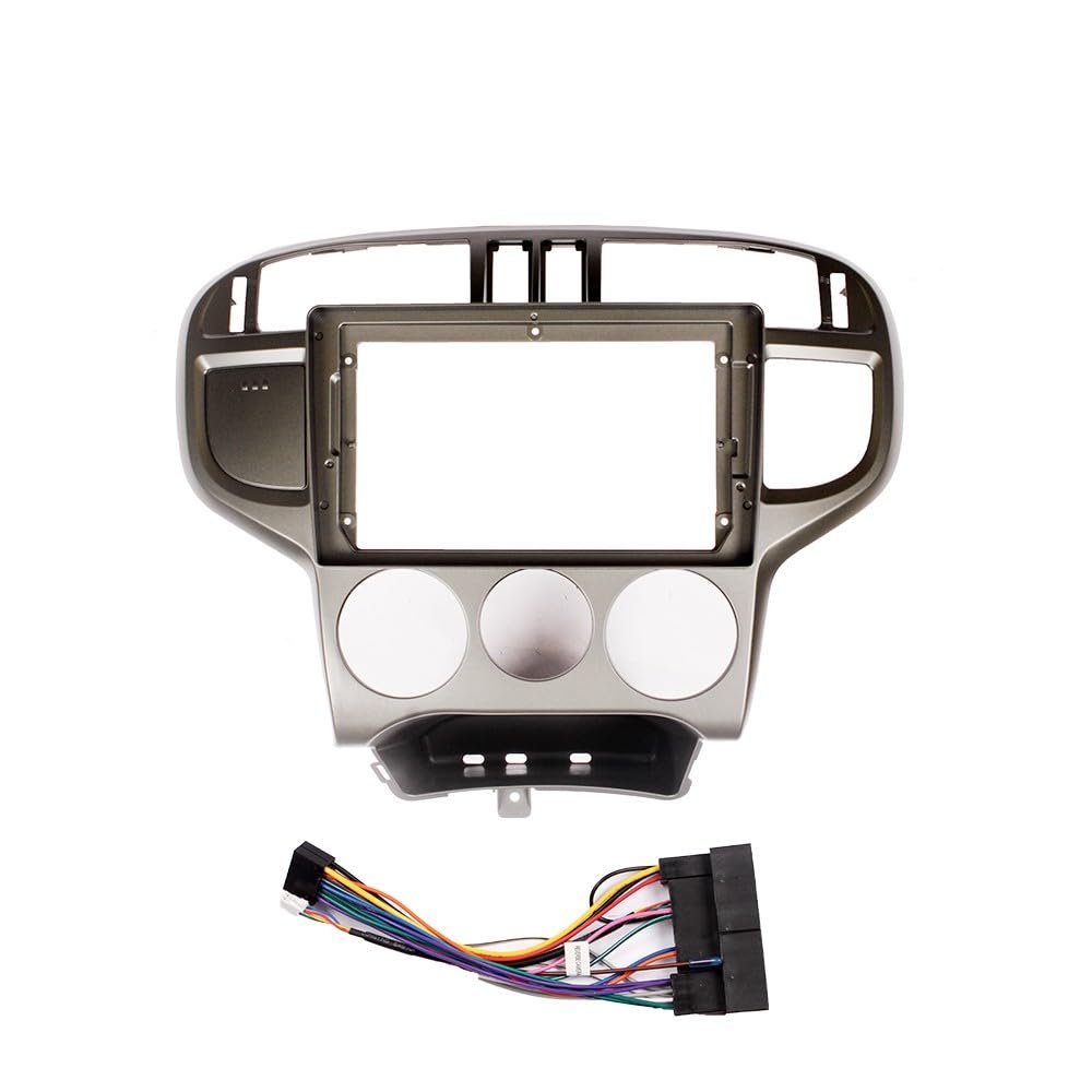 9" Car Stereo Navigation FM Radio Mounting Frame Bracket with Wiring Harness Compatible with Hyundai Matrix 2001 2002 2003 2004 2005 2006 2007 2008 2009 2010 LHD