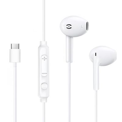 MAS CARNEY USB C Headphones Wired TH7,Type C Earbuds with Mic,USBC Earphones Compatible with Apple iPhone 15 16 17 iPad Pro, Samsung Galaxy S26 S25 A53,Google Pixel,PS4