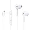 MAS CARNEY USB C Headphones Wired TH7,Type C Earbuds with Mic,USBC Earphones Compatible with Apple iPhone 15 16 17 iPad Pro, Samsung Galaxy S26 S25 A53,Google Pixel,PS4 view 1