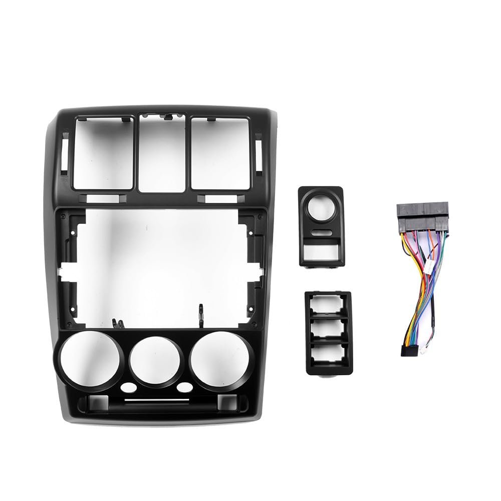 9" Car Stereo Navigation FM Radio Mounting Frame Bracket with Wiring Harness Compatible with Hyundai Getz 2002 2003 2004 2005 2006 2007 2008 2009 2010 2011 RHD