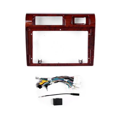 Car Stereo Navigation 9" Android Radio Mounting Frame Mask Bracket with Wiring Harness Specific Designed for Toyota Land Cruiser LC76 2015 2016 2017 2018 2019 2020 2021 LHD