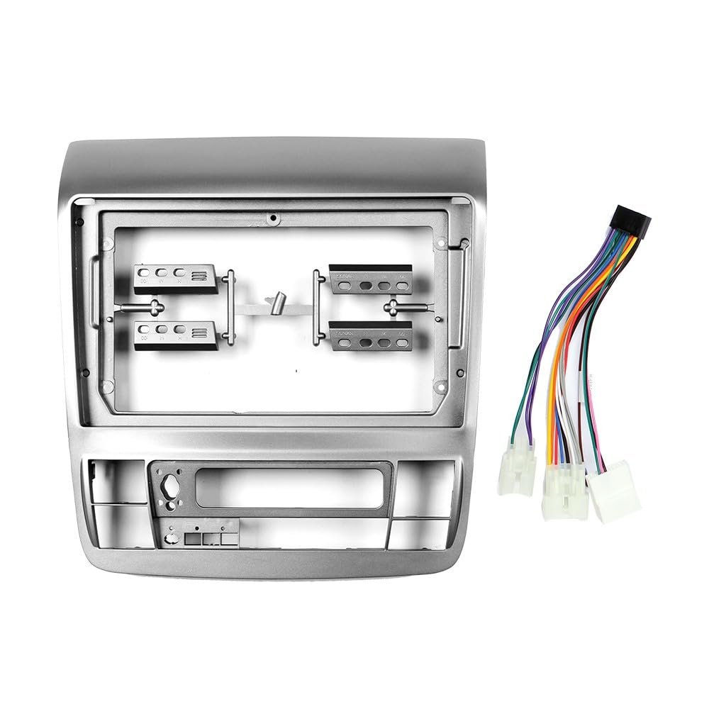 Car Stereo Navigation 9" Android Radio Mounting Frame Mask Bracket with Wiring Harness Specific Designed for Toyota Alphard 2005 2006 2007 2008 RHD