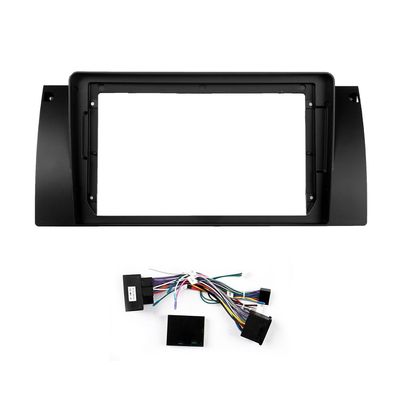 9" Car Stereo Navigation FM Radio Mounting Frame Bracket with Wiring Harness Compatible with BMW M5/E39 1995 1996 1997 1998 1999 2000 2001 2002 2003 X5/E53 2000 2001 2002 2003-2007