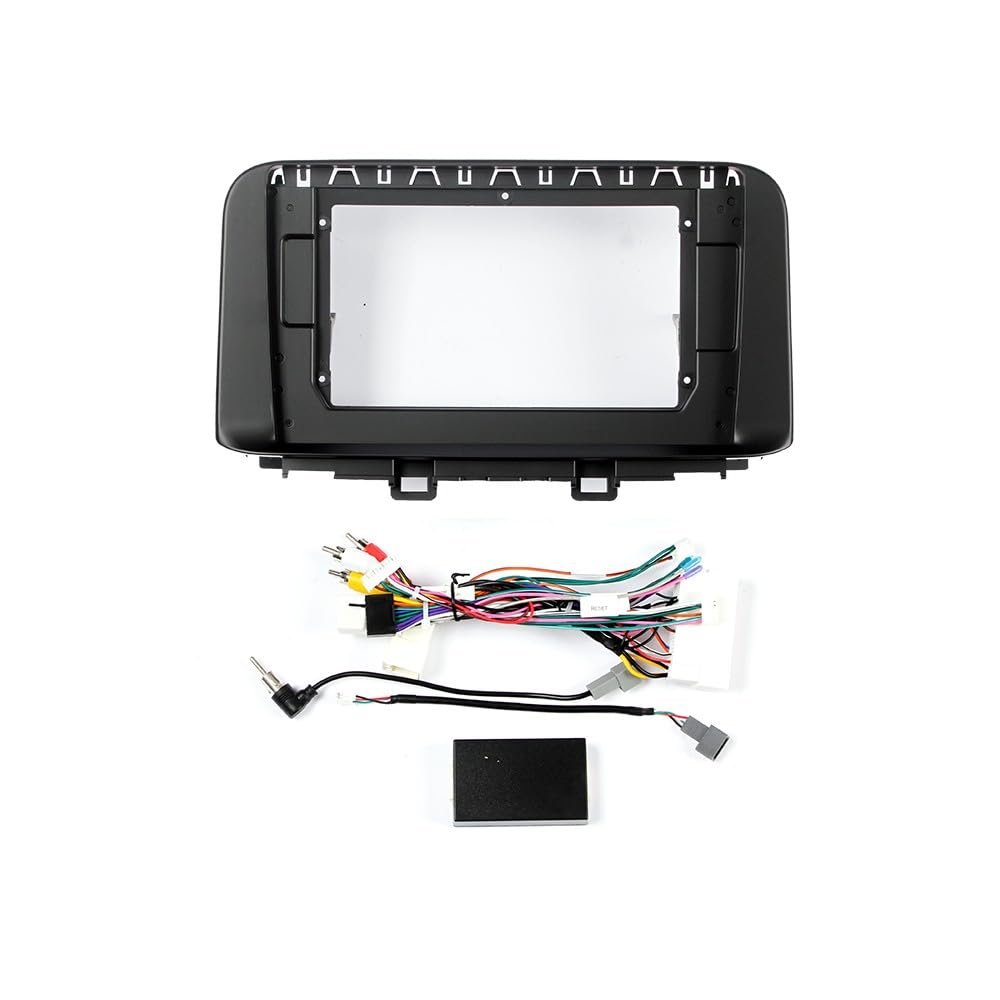 10" Car Stereo Navigation FM Radio Mounting Frame Bracket with Wiring Harness Compatible with Hyundai Encino Kona 2017 2018 2019