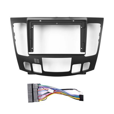 Car Stereo Navigation 9" Android Radio Mounting Frame Mask Bracket with Wiring Harness Specific Designed for Hyundai Sonata 2009 2010 2011 at