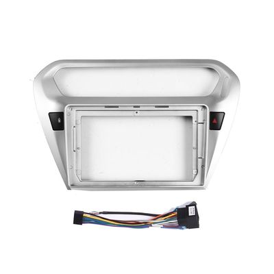 Car Stereo Navigation 9" Android Radio Mounting Frame Mask Bracket with Wiring Harness Specific Designed for Peugeot 301 2013 2014 2015 2016 2017 2018