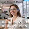 Jacuate Bluetooth Audio Smart Glasses for Men &Women,Anti Blue Light Safety Glasses with Open Ear Speaker,Touch Control, Voice Assistant & Hands-Free Calls, Magnetic Charging,Auto On/Off Open Design view 2