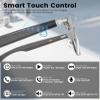 Jacuate Bluetooth Audio Smart Glasses for Men &Women,Anti Blue Light Safety Glasses with Open Ear Speaker,Touch Control, Voice Assistant & Hands-Free Calls, Magnetic Charging,Auto On/Off Open Design view 3