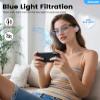 Jacuate Bluetooth Audio Smart Glasses for Men &Women,Anti Blue Light Safety Glasses with Open Ear Speaker,Touch Control, Voice Assistant & Hands-Free Calls, Magnetic Charging,Auto On/Off Open Design view 4