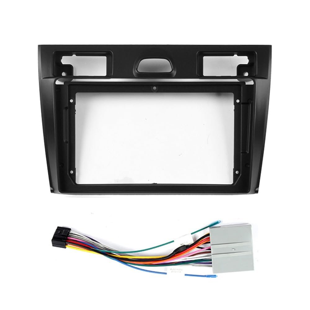 Car Stereo Navigation 9" Android Radio Mounting Frame Mask Bracket with Wiring Harness Specific Designed for Ford Focus 2006 2007 2008 2009 2010 2011