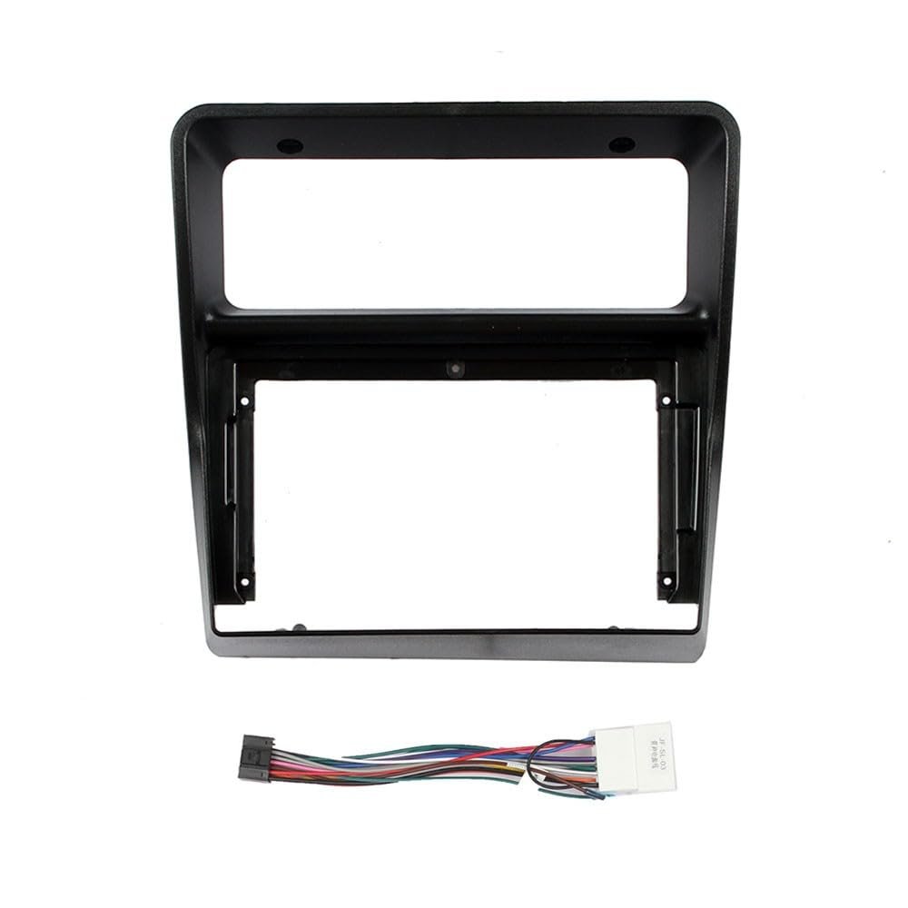 Car Stereo Navigation 9" Android Radio Mounting Frame Mask Bracket with Wiring Harness Specific Designed for Mitsubishi Pajero 1991 1992 1993 1994 1995 1996 1997 1998 1999