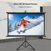 60 72 84 100 inch Wall-Mounted Projection Screen with Tripod Stand, 4K Ultra HD Portable Projector Screen for Outdoor Indoor(72"(4:3)) view 2