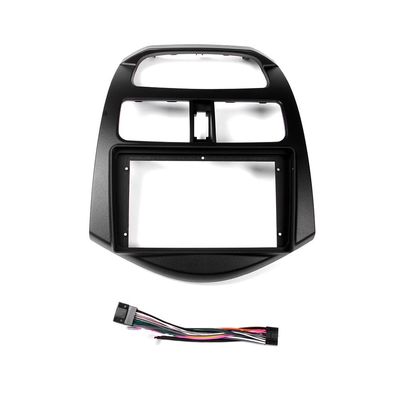 Car Stereo Navigation 9" Android Radio Mounting Frame Mask Bracket with Wiring Harness Specific Designed for Chevrolet Daewoo MATIZ/Spark/Beat 2010
