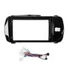 9" Car Stereo Navigation FM Radio Mounting Frame Bracket with Wiring Harness Compatible with Toyota Vitz 2015 2016 2017 2018 2019 2020 UV Black RHD view 1