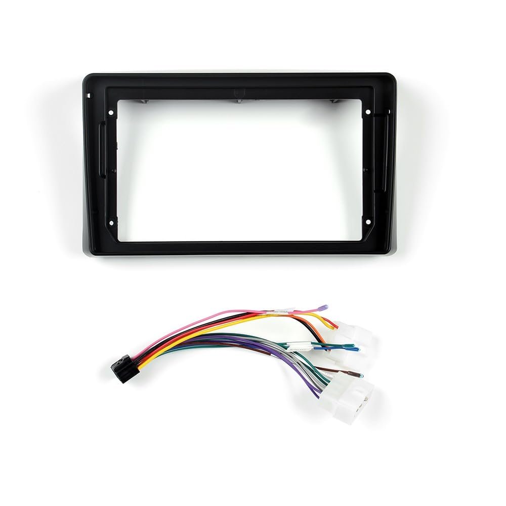 Car Stereo Navigation 9" Android Radio Mounting Frame Mask Bracket with Wiring Harness Specific Designed for Mahindra Thar