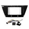 Car Stereo Navigation 10" Android Radio Mounting Frame Mask Bracket with Wiring Harness Specific Designed for VW Touran L 2016 2017 2018 2019 view 1