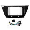 Car Stereo Navigation 10" Android Radio Mounting Frame Mask Bracket with Wiring Harness Specific Designed for VW Touran L 2016 2017 2018 2019 view 3