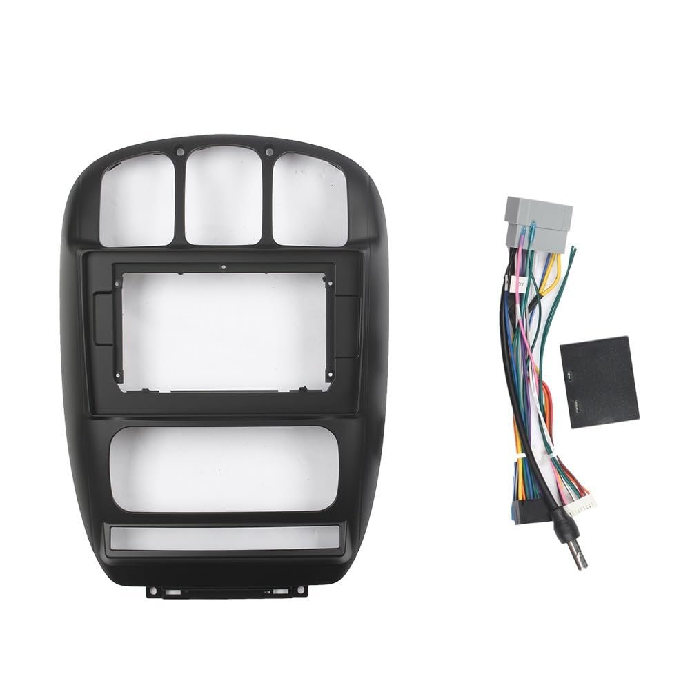 Car Stereo Navigation 10" Android Radio Mounting Frame Mask Bracket with Wiring Harness Specific Designed for Chrysler Grand Voyager 2006 2007 2008 2009 2010 2011 2012