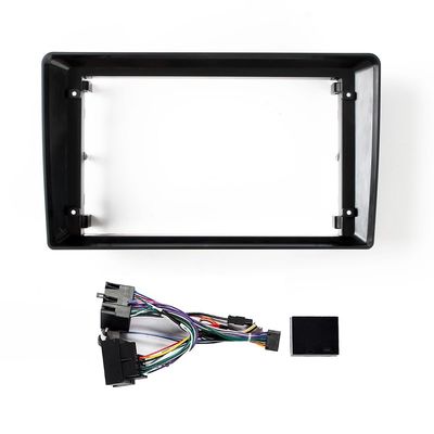 Car Stereo Navigation 9" Android Radio Mounting Frame Mask Bracket with Wiring Harness Specific Designed for Vw Bora 2004 2005 2006 2007
