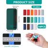 16 Pcs Watch Band Keepers Compatible with Magic Band 2.0 & More, 20mm Multi-Color Watch Strap Loop Compatible with Fitbit Charge/Charge HR/Garmin Vivofit view 2