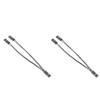 mangxiyis Terminal Wire 2.54mm Single Female to Male 10cm 2 Pins for PC Motherboard Power SW Reset HDD Hard Drive(2PCS) view 1