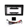 Car Stereo Navigation 9" Android Radio Mounting Frame Mask Bracket with Wiring Harness Specific Designed for Mitsubishi Outlander 2016 2017 2018 2019 2020 2021 Black view 1