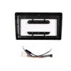 Car Stereo Navigation 9" Android Radio Mounting Frame Mask Bracket with Wiring Harness Specific Designed for Mitsubishi Outlander 2016 2017 2018 2019 2020 2021 Black view 3