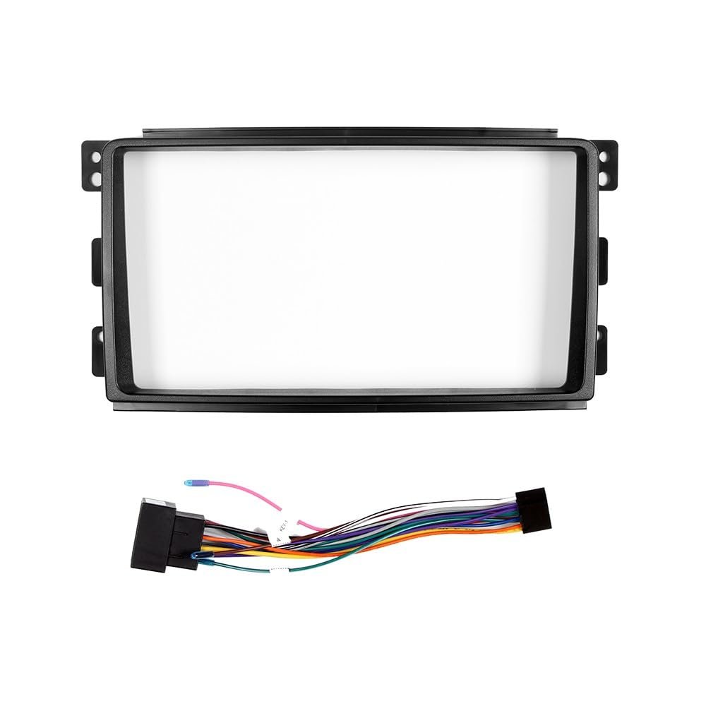 Car Stereo Navigation 9" Android Radio Mounting Frame Mask Bracket with Wiring Harness Specific Designed for Benz Smart 2005 2006 2007 2008 2009 2010