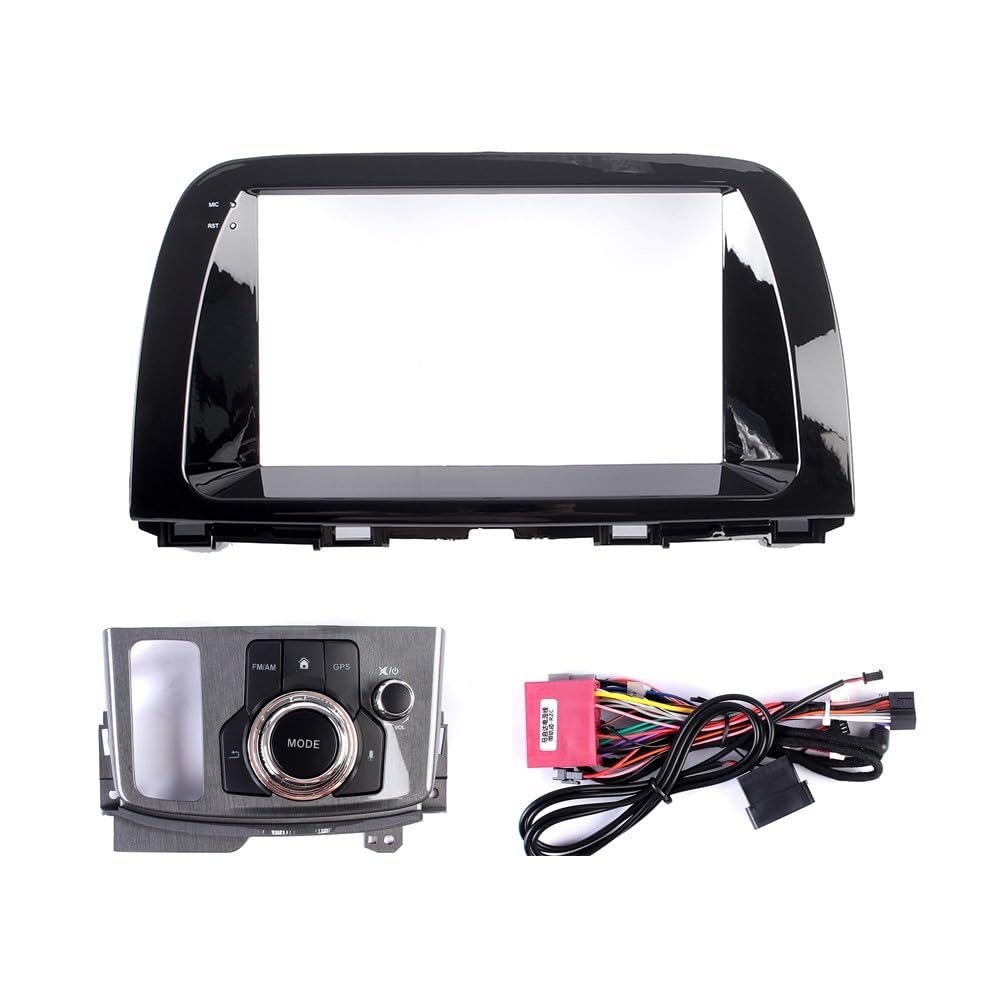 Car Stereo Navigation 9" Android Radio Mounting Frame Mask Bracket with Wiring Harness Specific Designed for Mazda CX-5 2015 2016 2017
