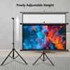 60" 72" 84" 92" Anti-Crease Portable Projector Screen with Tripod, 4K HD Wall-Mounted Movies Screens for Theater Backyard Cinema(84"(16:9)) view 3