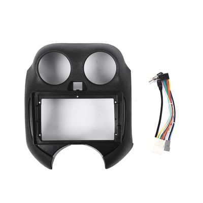 Car Stereo Navigation 9" Android Radio Mounting Frame Mask Bracket with Wiring Harness Specific Designed for Nissan March 2010 2011 2012 2013 2014 2015 2016 2017
